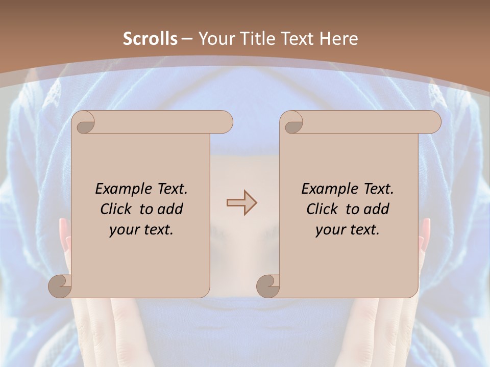 Hijab Girls PowerPoint Template