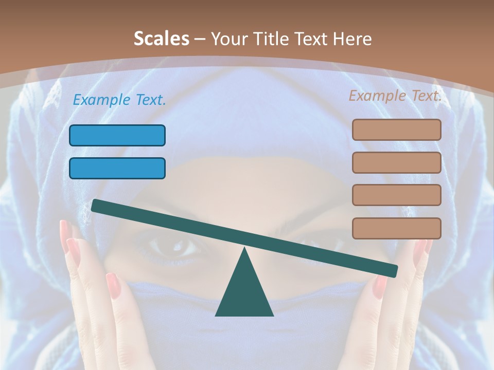 Hijab Girls PowerPoint Template