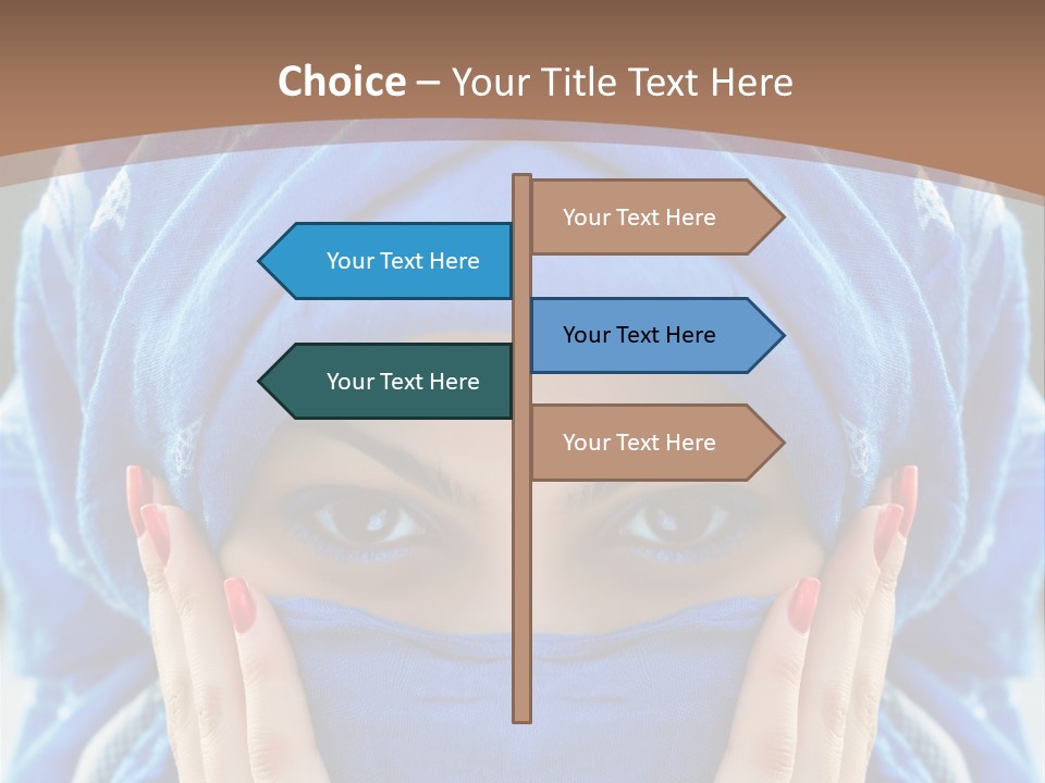 Hijab Girls PowerPoint Template