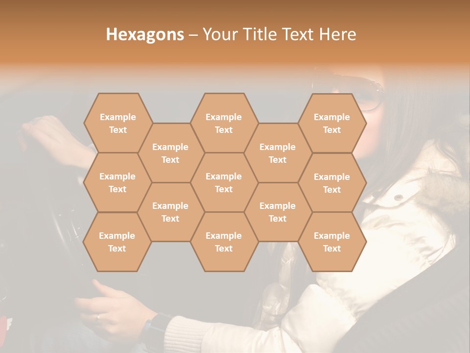 Woman Driving Car PowerPoint Template