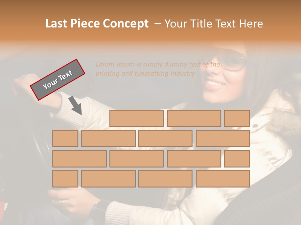 Woman Driving Car PowerPoint Template