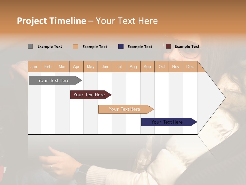 Woman Driving Car PowerPoint Template