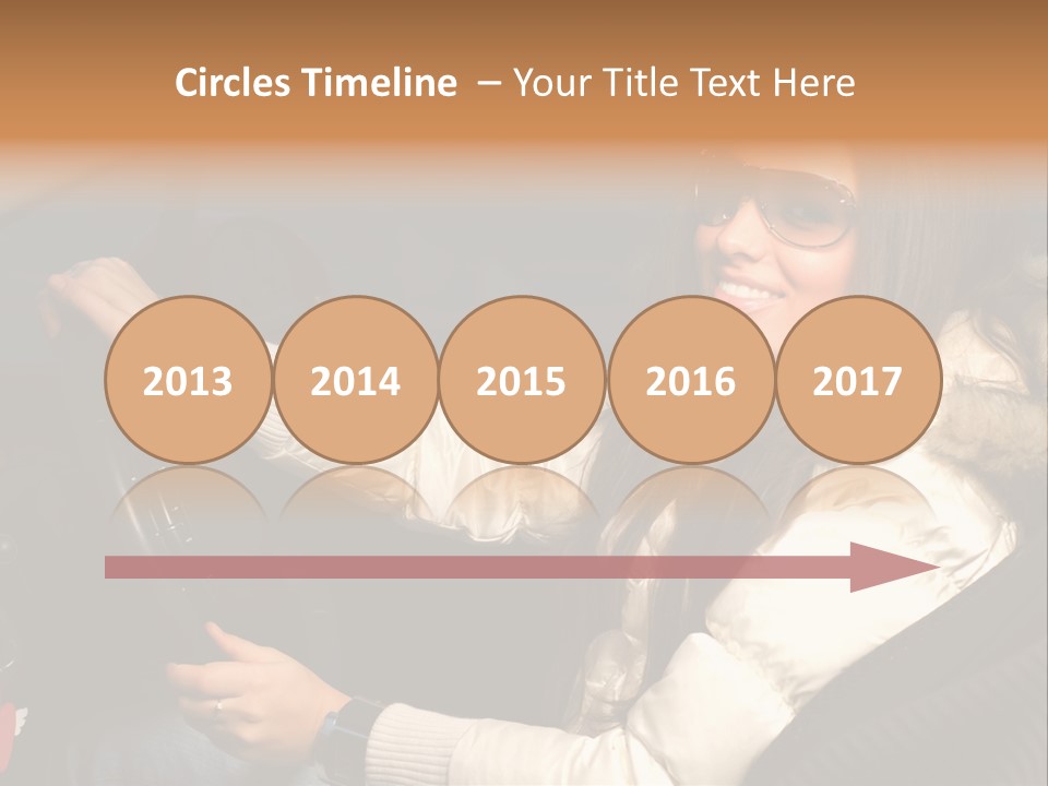 Woman Driving Car PowerPoint Template