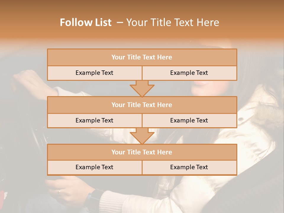 Woman Driving Car PowerPoint Template