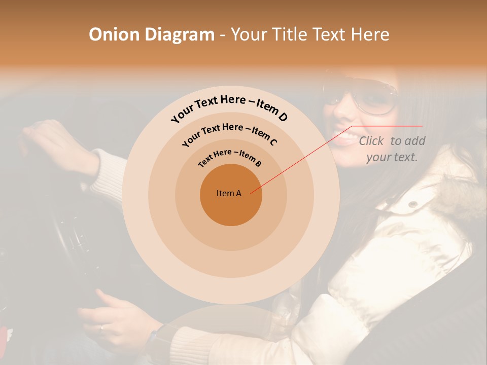 Woman Driving Car PowerPoint Template