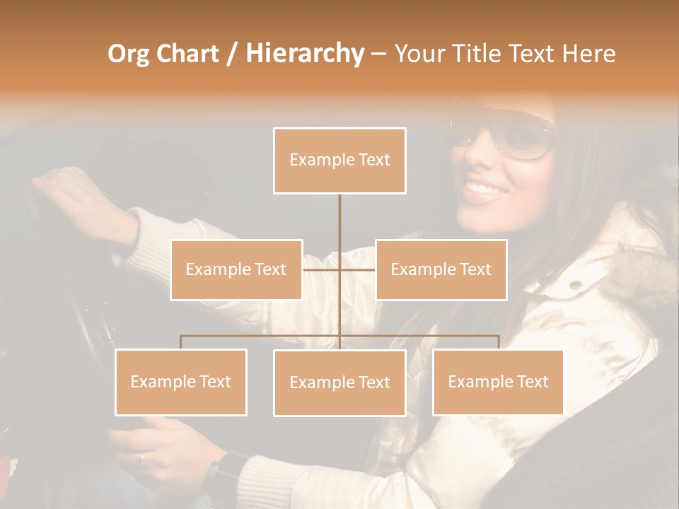 Woman Driving Car PowerPoint Template