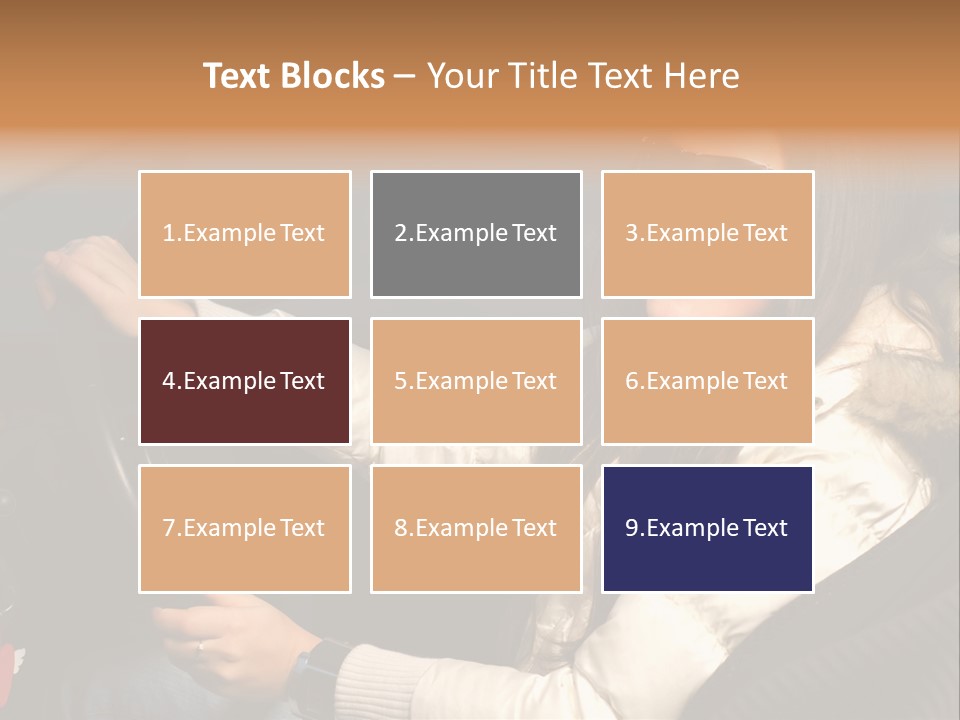 Woman Driving Car PowerPoint Template