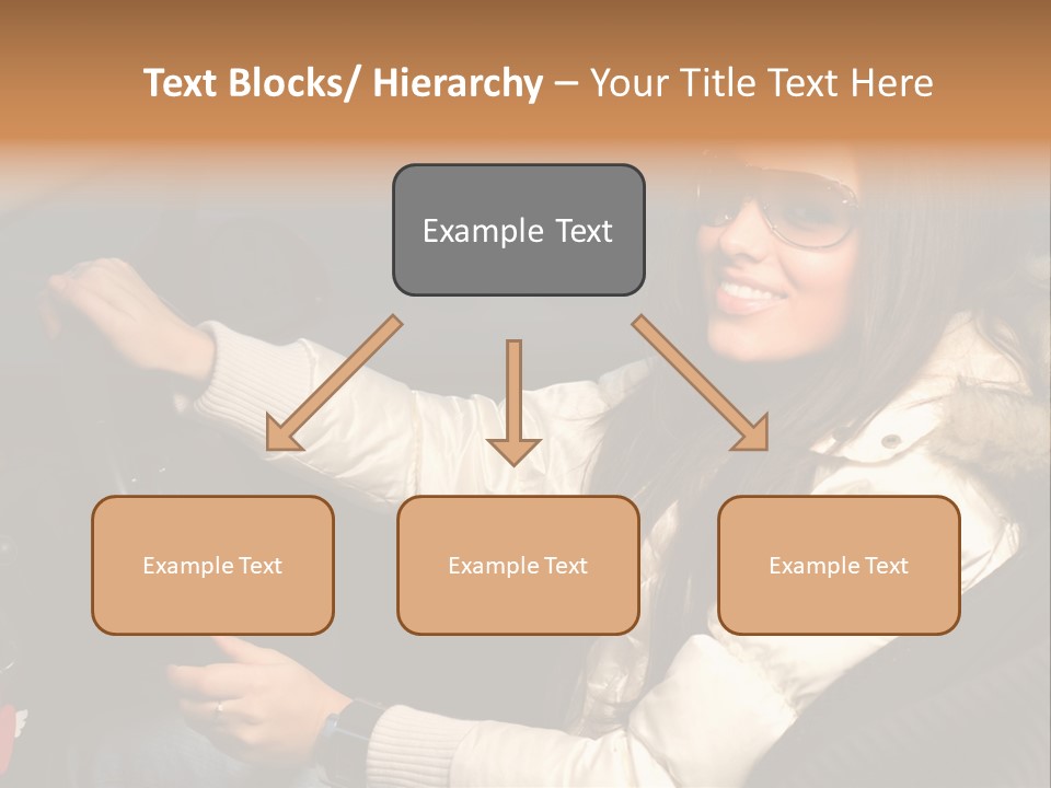 Woman Driving Car PowerPoint Template