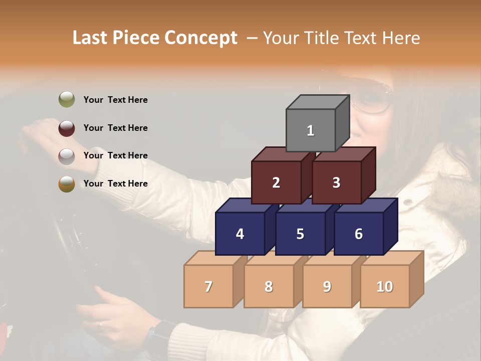 Woman Driving Car PowerPoint Template