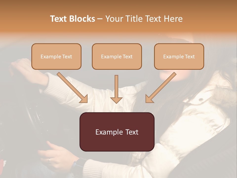 Woman Driving Car PowerPoint Template