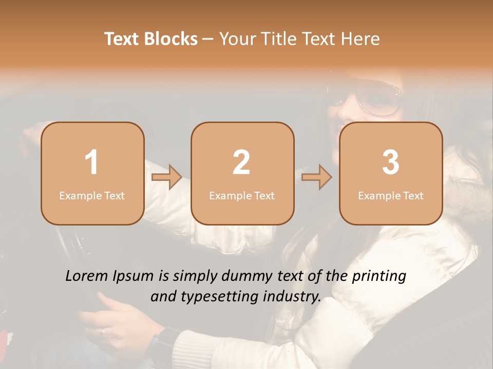 Woman Driving Car PowerPoint Template