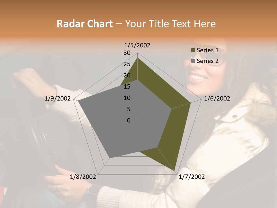 Woman Driving Car PowerPoint Template