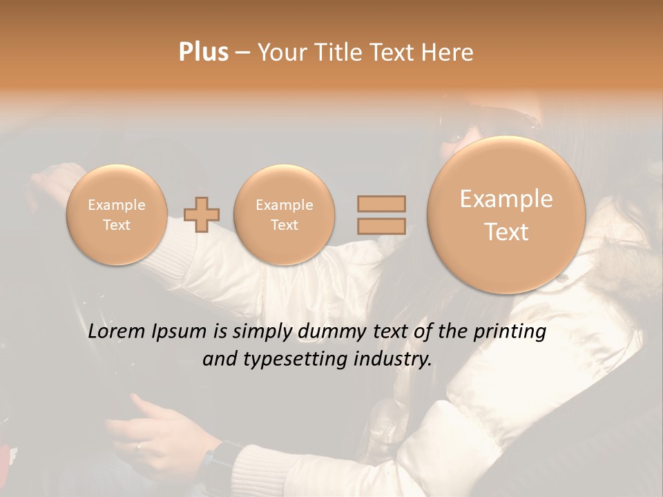 Woman Driving Car PowerPoint Template