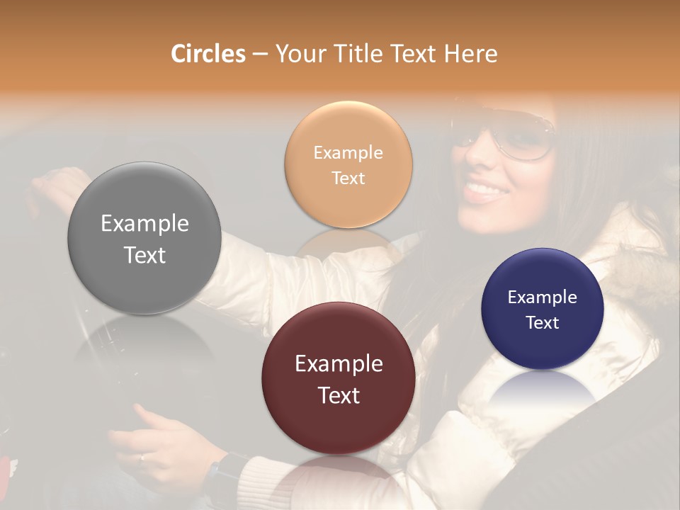 Woman Driving Car PowerPoint Template