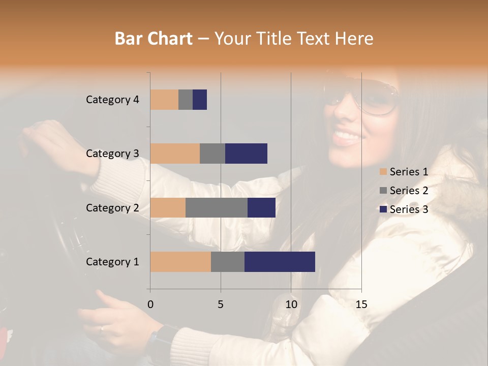 Woman Driving Car PowerPoint Template