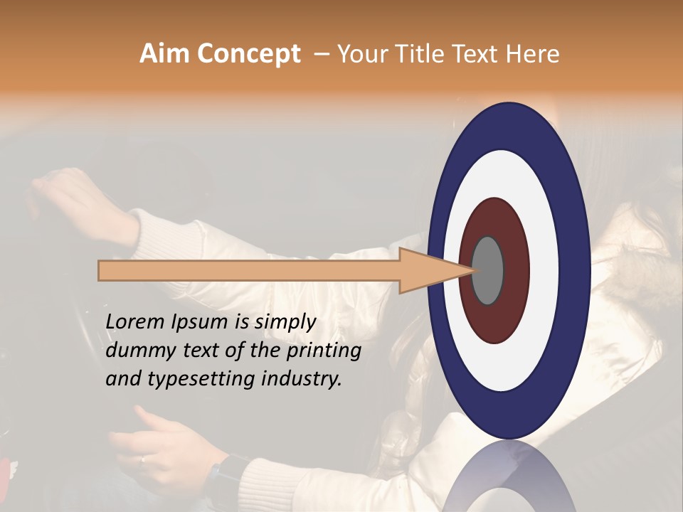 Woman Driving Car PowerPoint Template