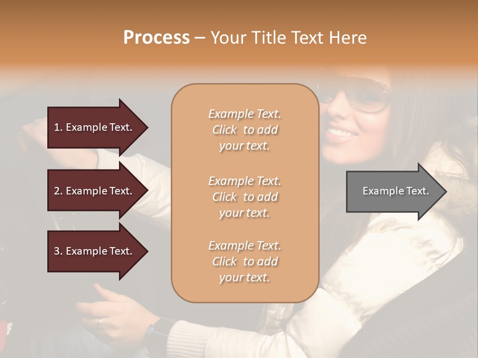 Woman Driving Car PowerPoint Template