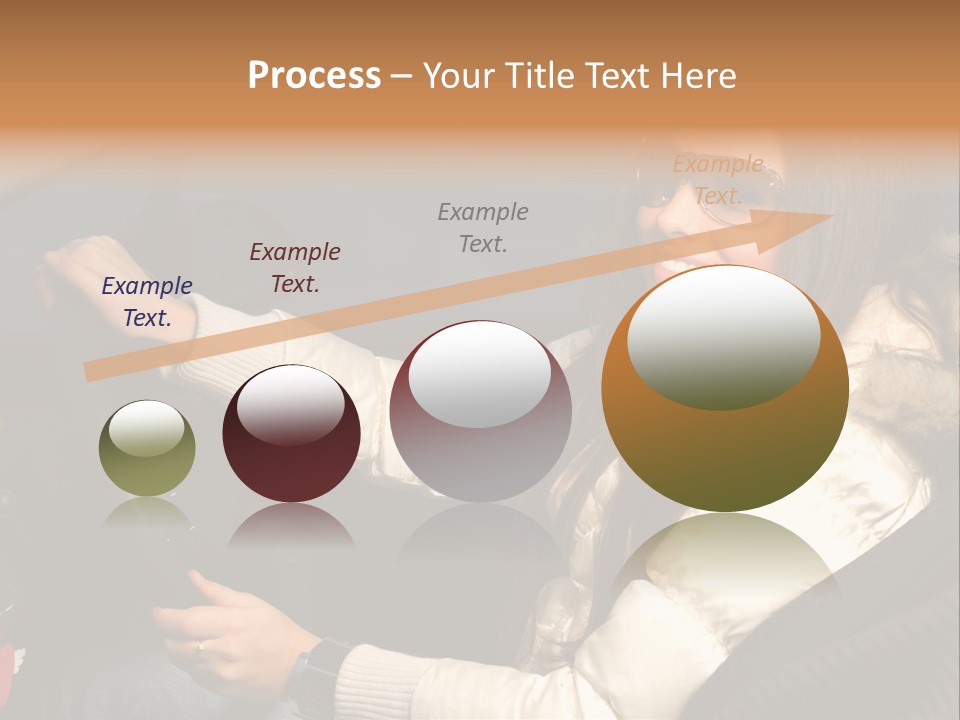 Woman Driving Car PowerPoint Template