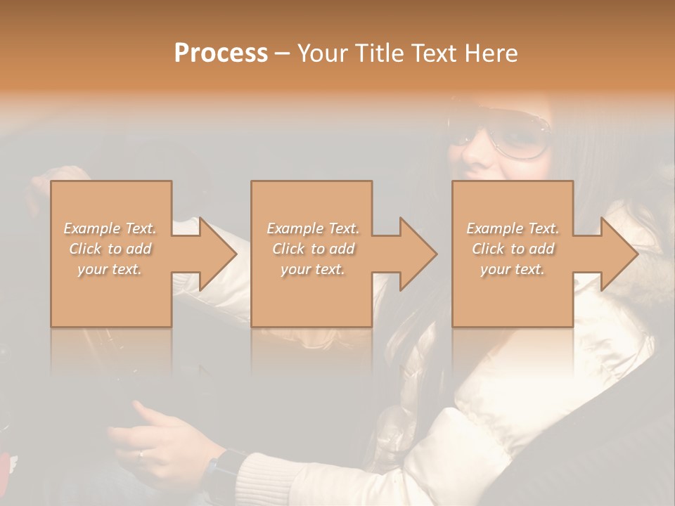 Woman Driving Car PowerPoint Template