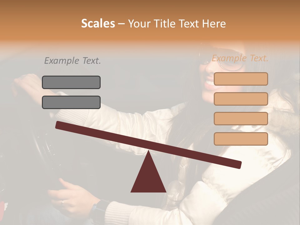 Woman Driving Car PowerPoint Template