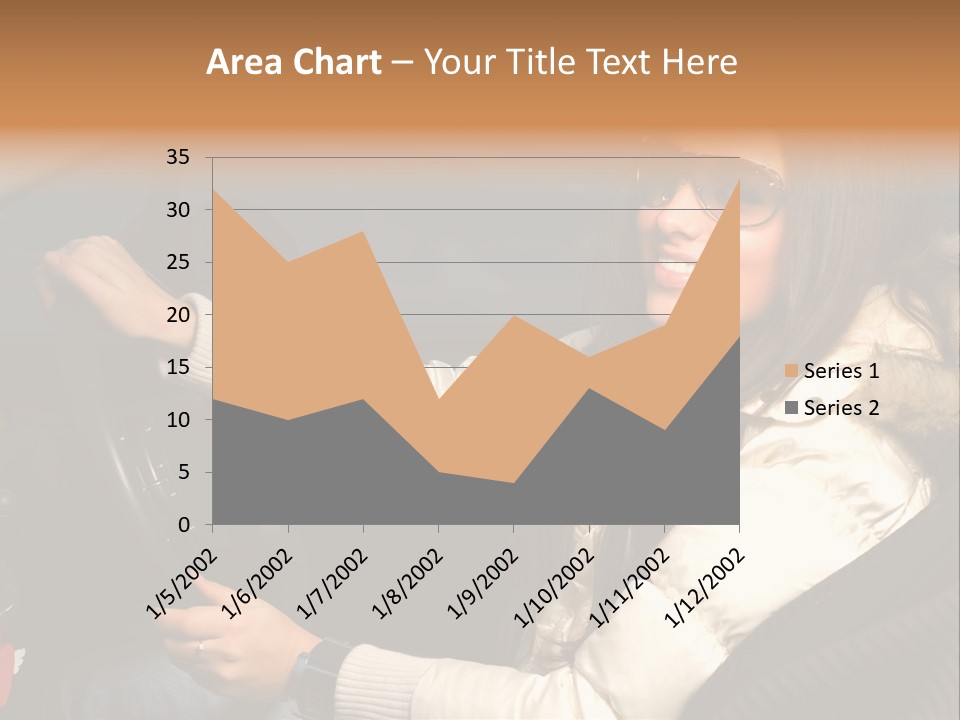 Woman Driving Car PowerPoint Template