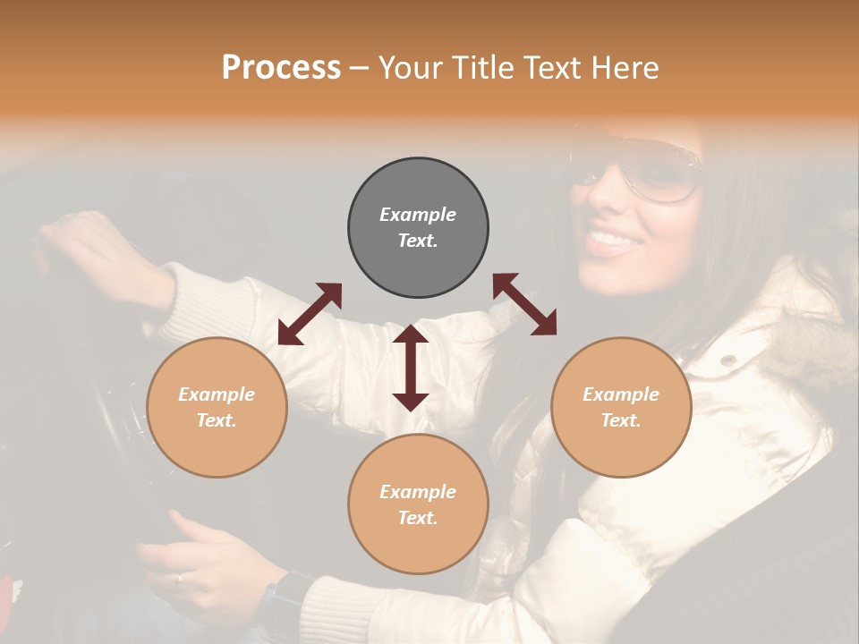 Woman Driving Car PowerPoint Template