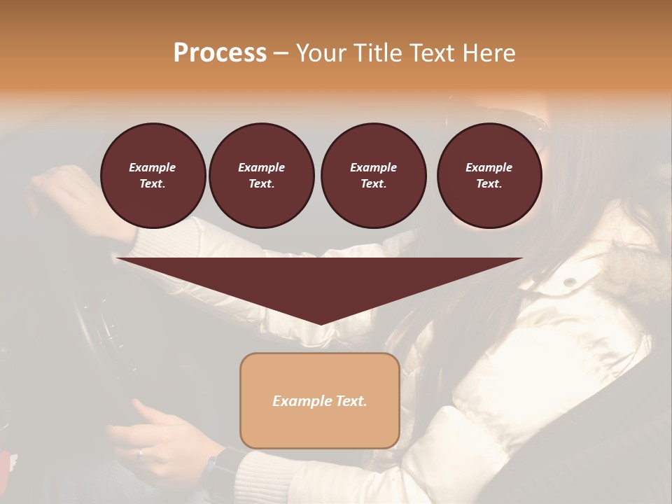 Woman Driving Car PowerPoint Template