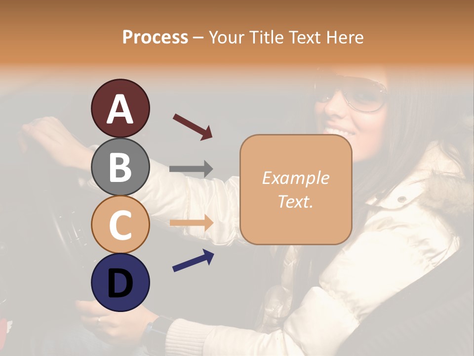 Woman Driving Car PowerPoint Template