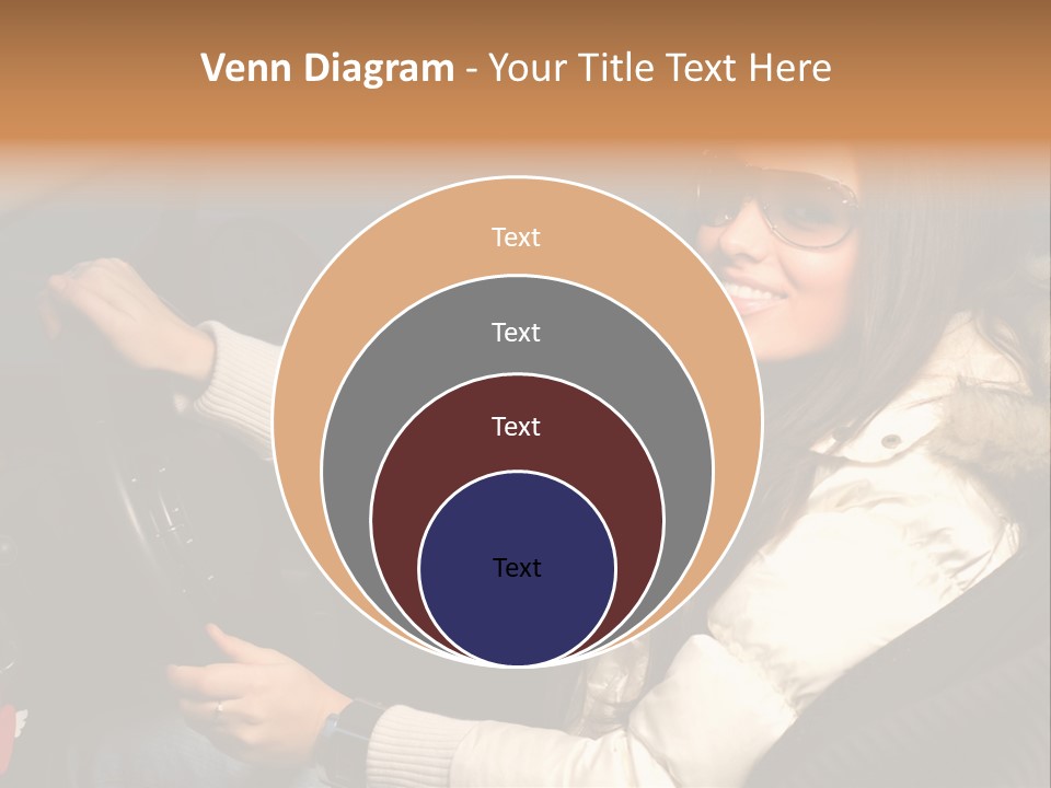 Woman Driving Car PowerPoint Template