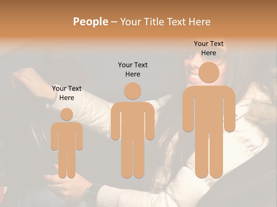 Woman Driving Car PowerPoint Template