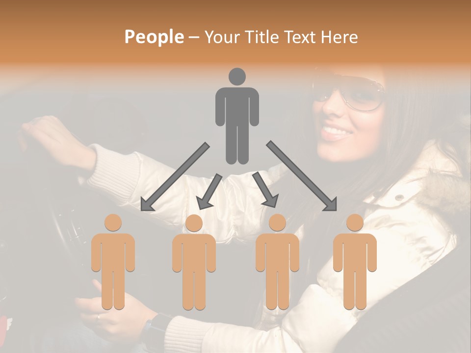 Woman Driving Car PowerPoint Template