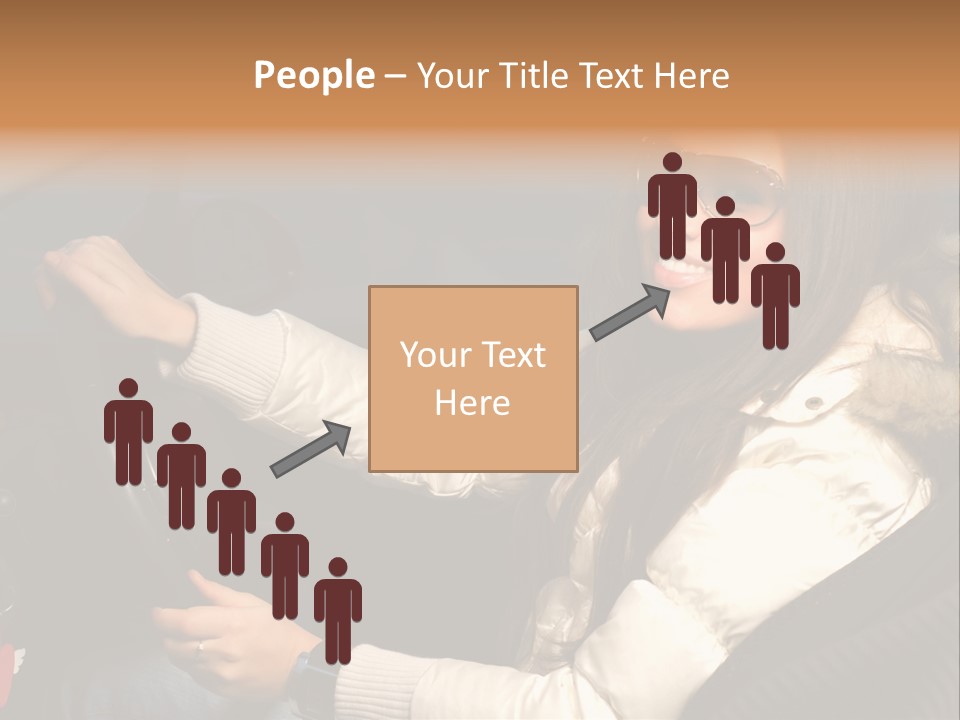 Woman Driving Car PowerPoint Template