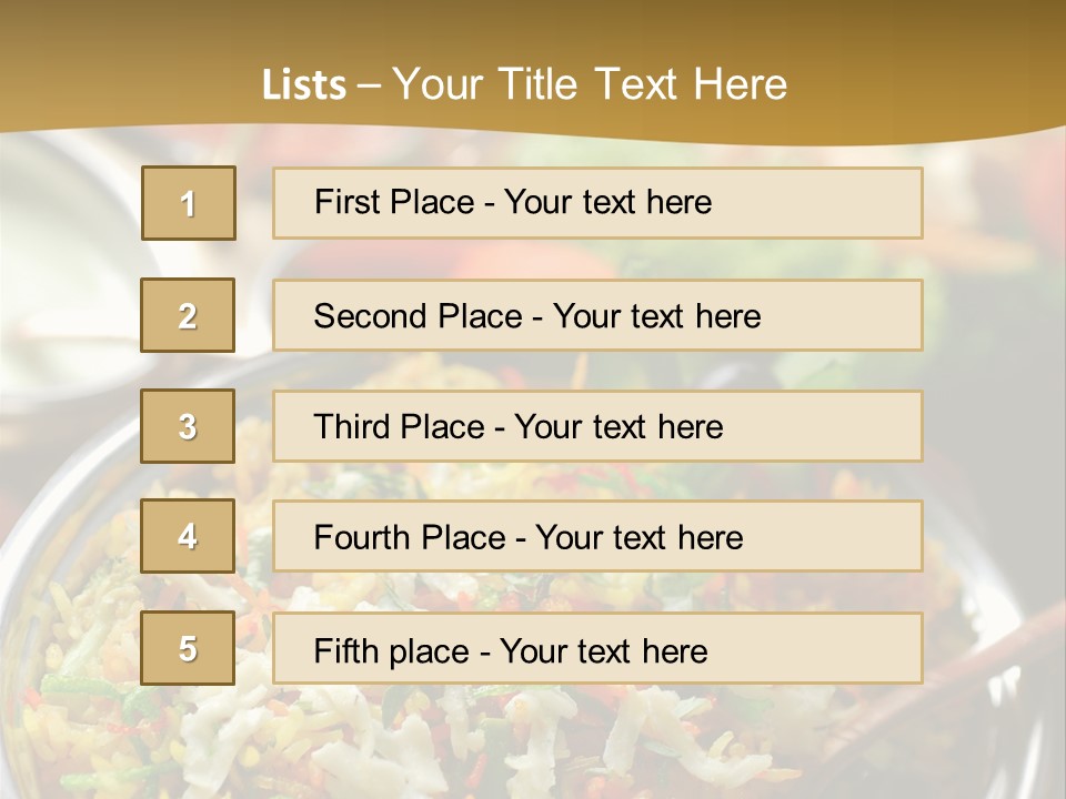 Indian Rice PowerPoint Template