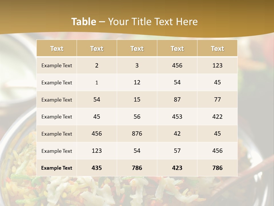Indian Rice PowerPoint Template