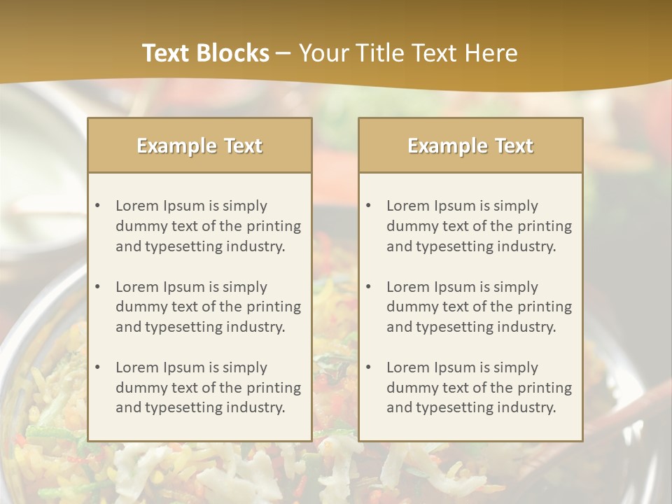Indian Rice PowerPoint Template
