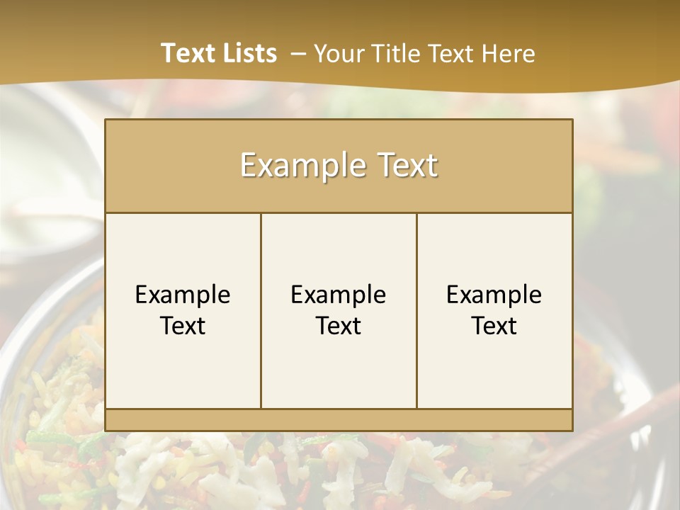 Indian Rice PowerPoint Template