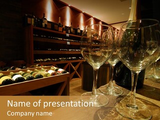 Atmosphere Club Glass PowerPoint Template