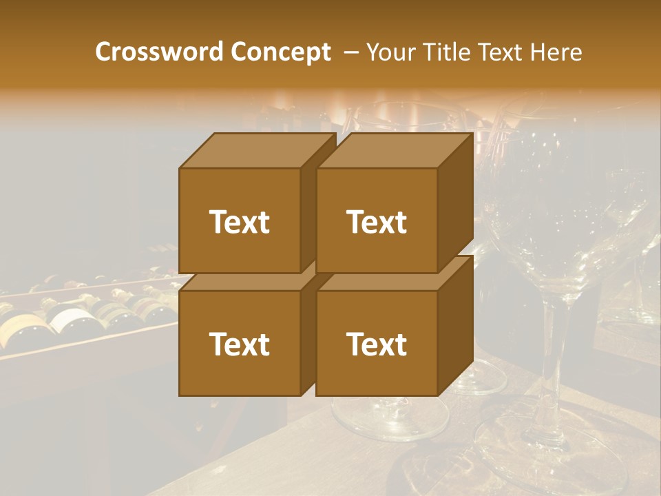 Atmosphere Club Glass PowerPoint Template