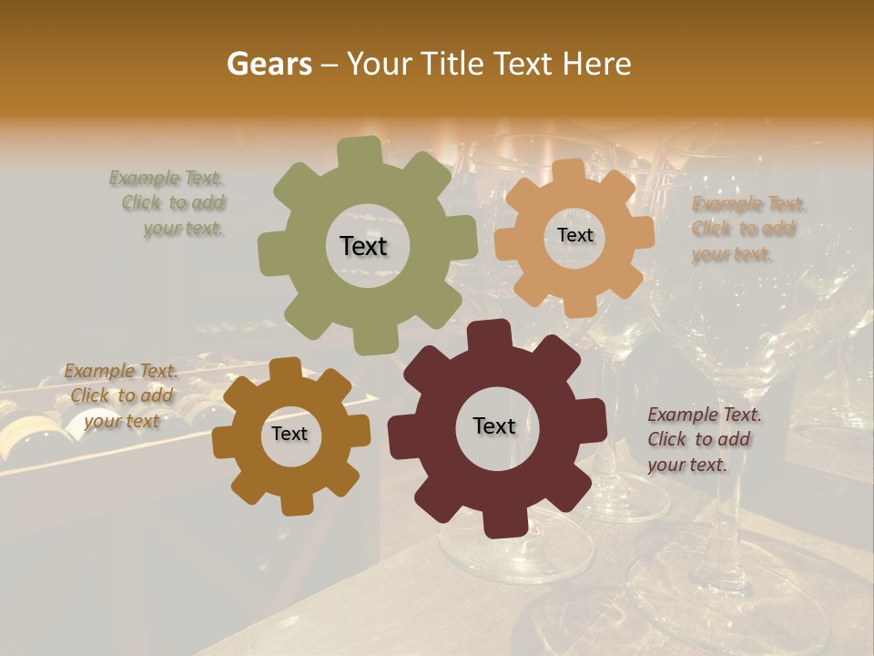 Atmosphere Club Glass PowerPoint Template