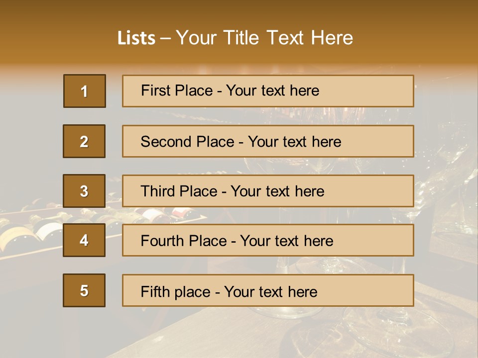 Atmosphere Club Glass PowerPoint Template