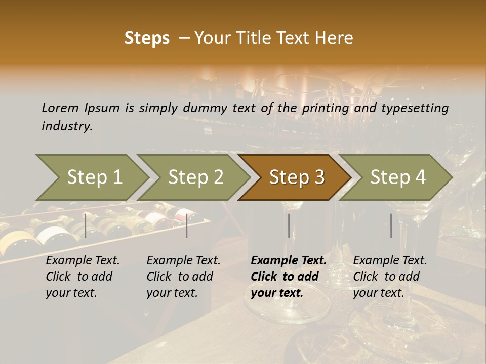 Atmosphere Club Glass PowerPoint Template
