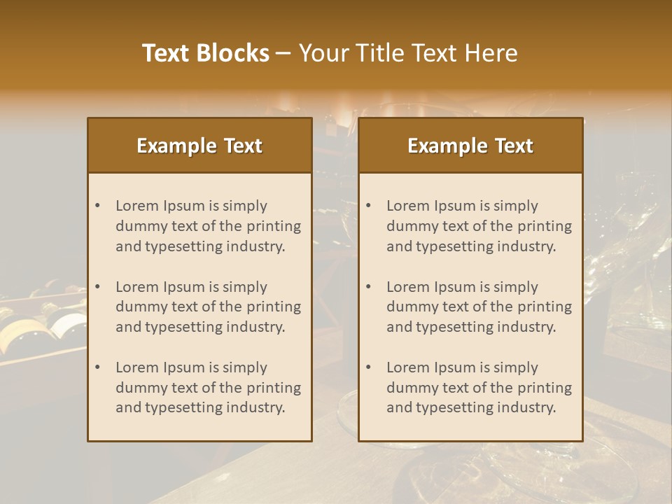 Atmosphere Club Glass PowerPoint Template