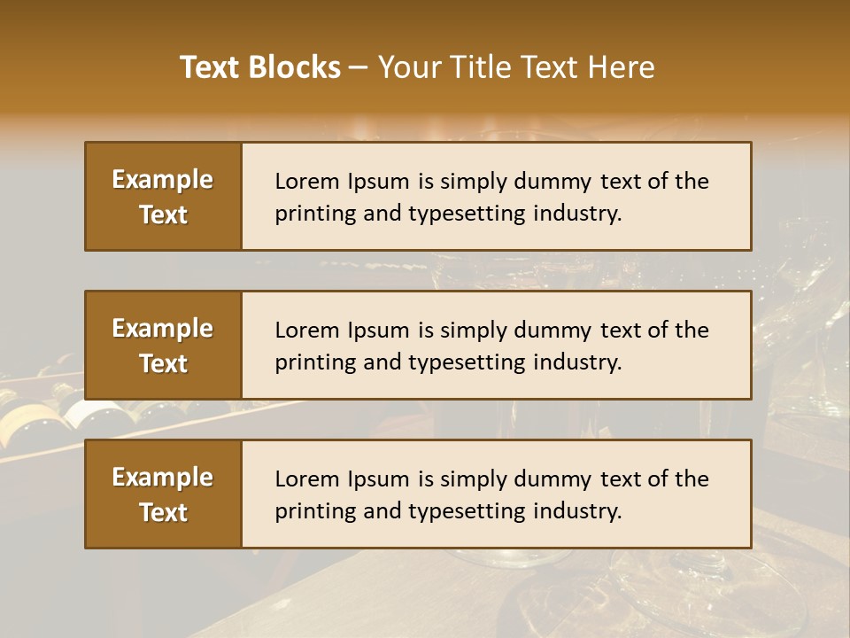 Atmosphere Club Glass PowerPoint Template