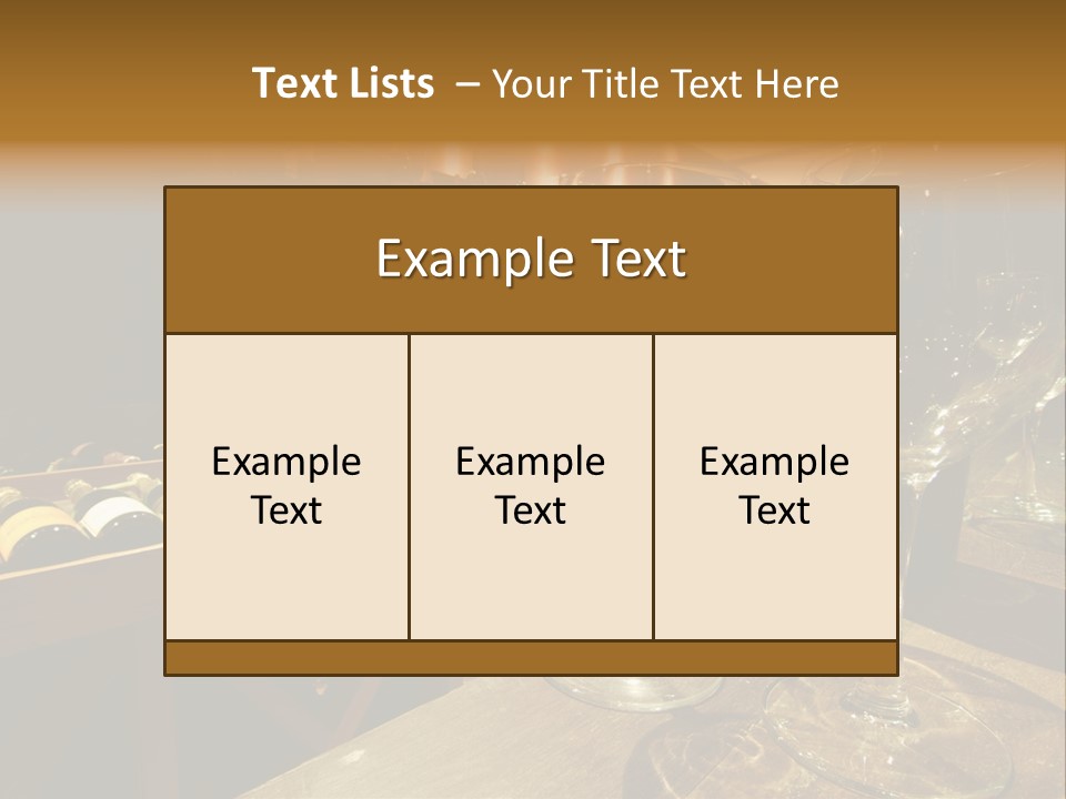 Atmosphere Club Glass PowerPoint Template
