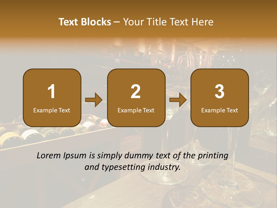 Atmosphere Club Glass PowerPoint Template