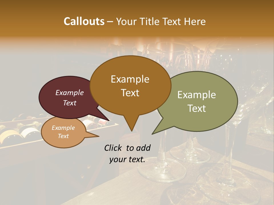 Atmosphere Club Glass PowerPoint Template