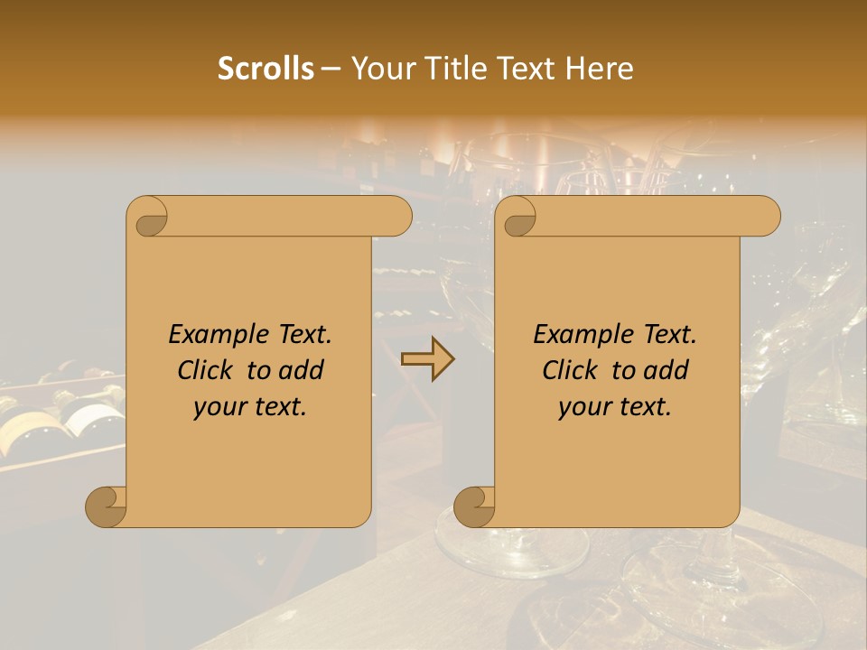 Atmosphere Club Glass PowerPoint Template