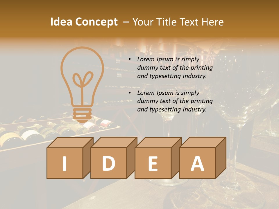 Atmosphere Club Glass PowerPoint Template