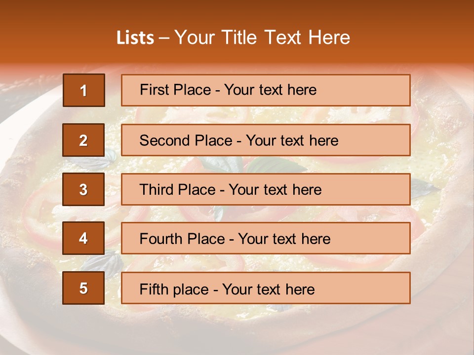 Pizza Hd PowerPoint Template