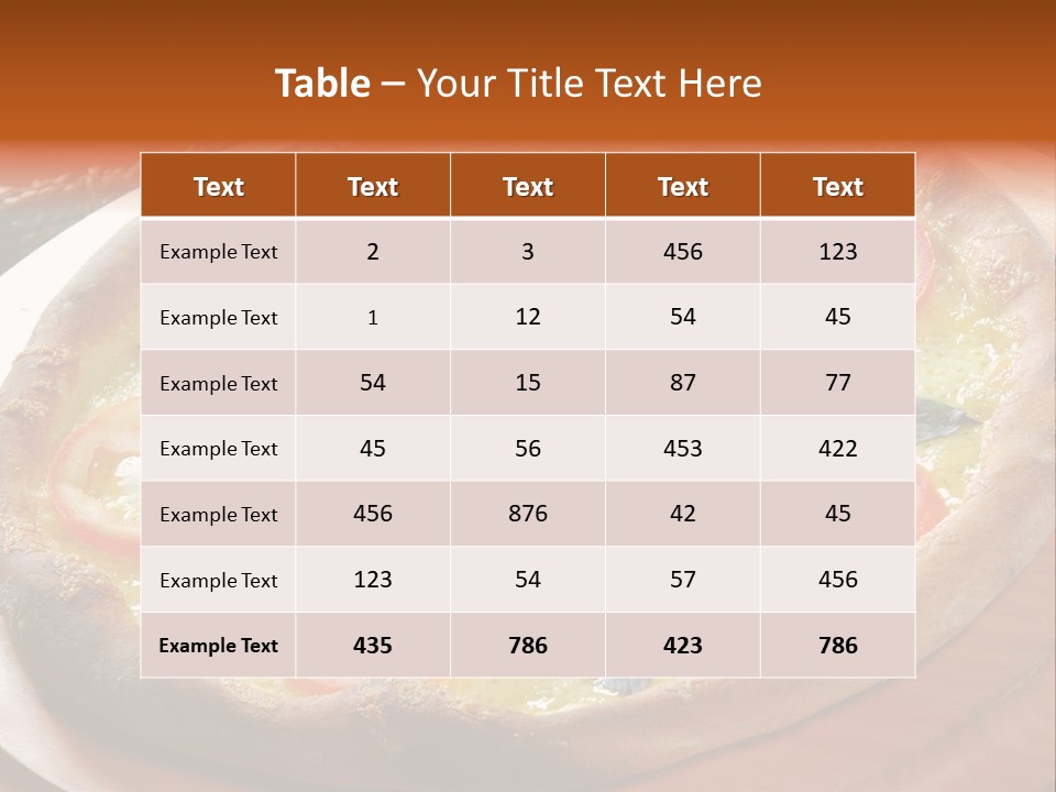 Pizza Hd PowerPoint Template